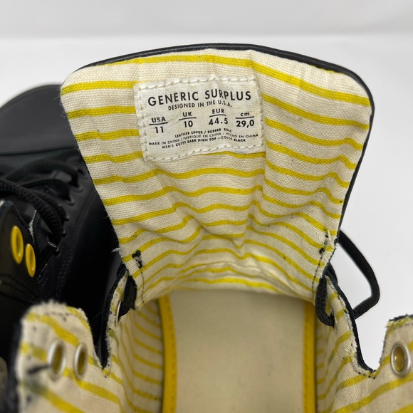 extremely rare The Cutty Sark x Generic Surplus Hi-Top leather sneakers sz 11 - Picture 5 of 6